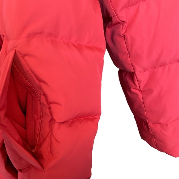 J. Jill Red Down Filled Winter Puffer Jacket Womens Medium Petite - Picture 3 of 5